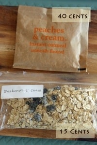 Homemade Instant Oatmeal Packets